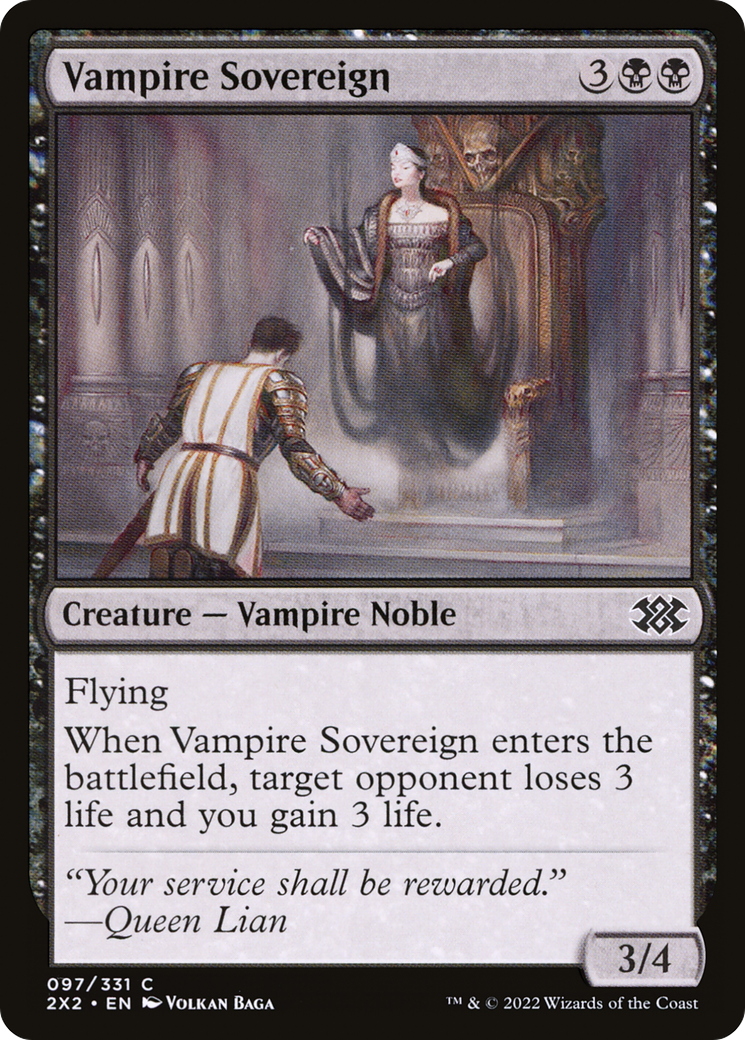 {C} Vampire Sovereign [Double Masters 2022][2X2 097]