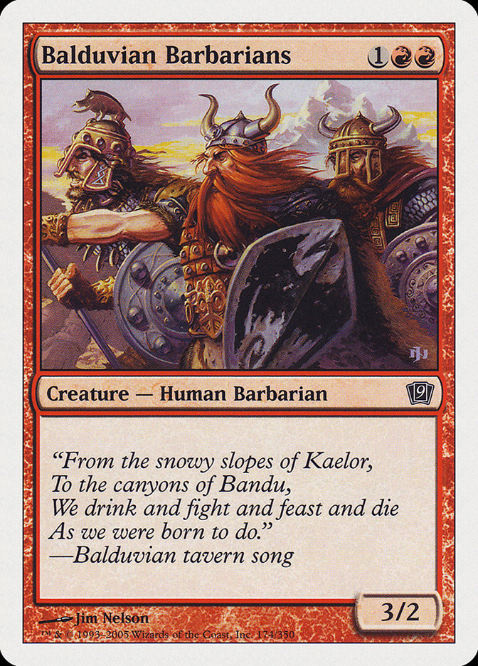 {C} Balduvian Barbarians [Ninth Edition][9ED 174]