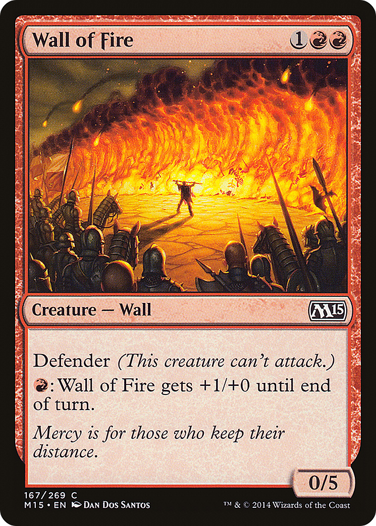 {C} Wall of Fire [Magic 2015][M15 167]