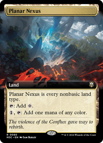 {R} Planar Nexus (Extended Art) (Ripple Foil) [Modern Horizons 3 Commander][RPF M3C 080]