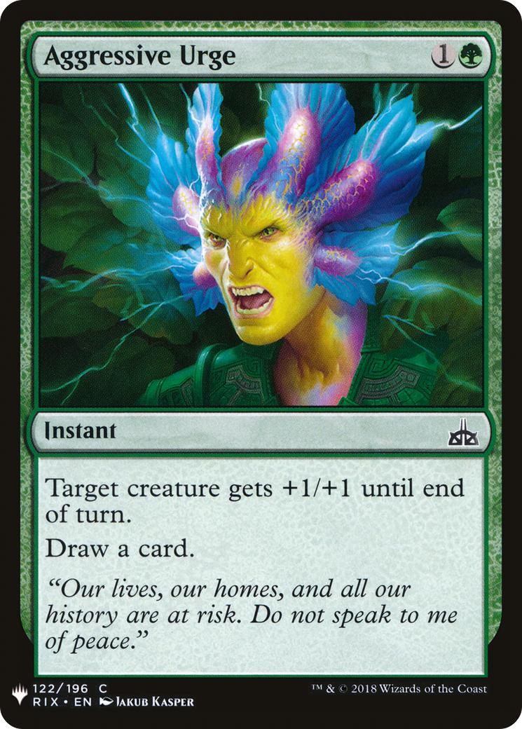 {C} Aggressive Urge [Mystery Booster][LS RIX 122]