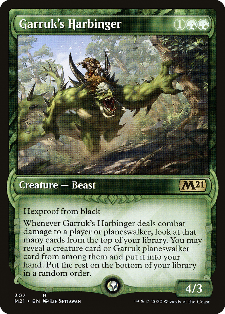 {R} Garruk's Harbinger (Showcase) [Core Set 2021][M21 307]