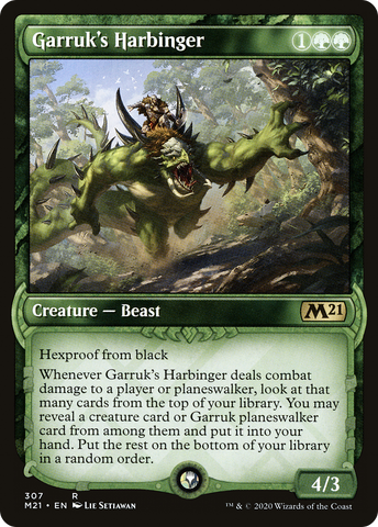 {R} Garruk's Harbinger (Showcase) [Core Set 2021][M21 307]