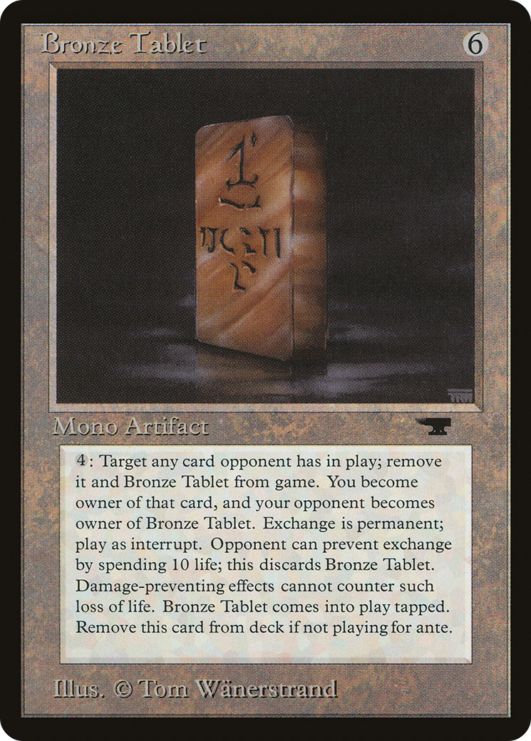 {R} Bronze Tablet [Antiquities][ATQ 042]