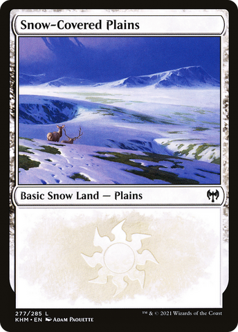 {B}[KHM 277] Snow-Covered Plains (277) [Kaldheim]
