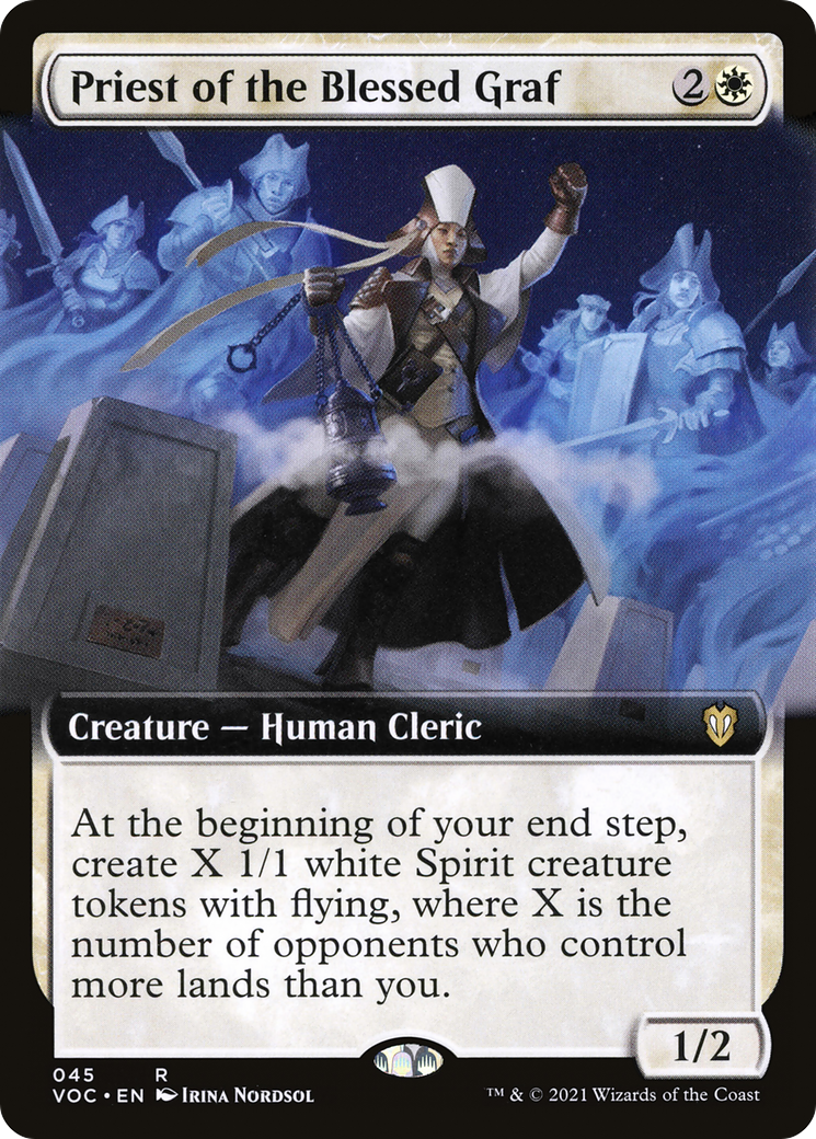 {R} Priest of the Blessed Graf (Extended Art) [Innistrad: Crimson Vow Commander][VOC 045]