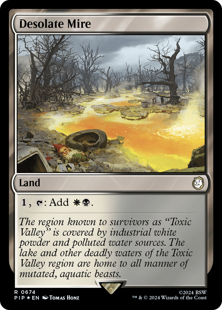 {R} Desolate Mire (Surge Foil) [Fallout][PIP 674]
