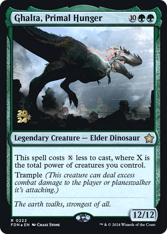 {@R} Ghalta, Primal Hunger [Foundations Prerelease Promos][PR FDN 222]