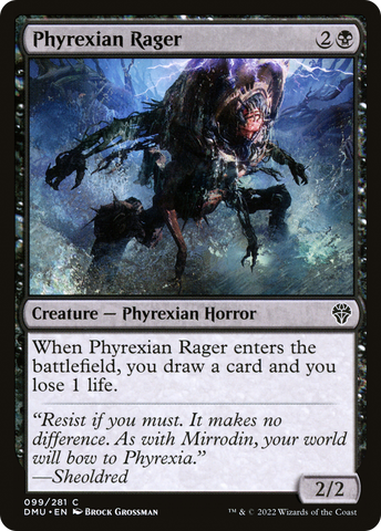 {C} Phyrexian Rager [Dominaria United][DMU 099]