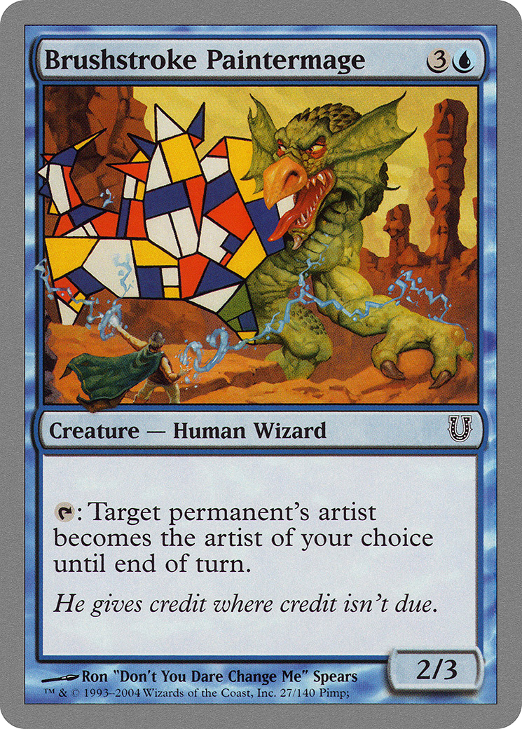 {C} Brushstroke Paintermage [Unhinged][UNH 027]