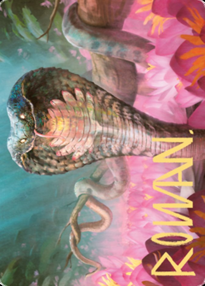 {A} Lotus Cobra Art Card (Gold-Stamped Signature) [Zendikar Rising Art Series][AZNR 071]