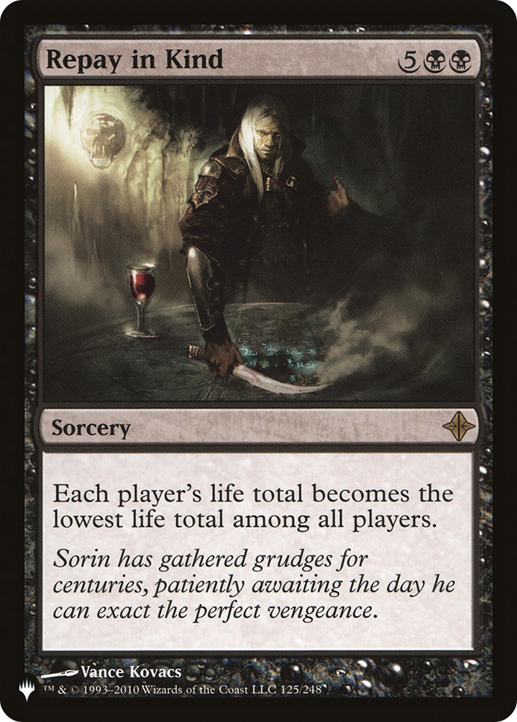 Repay in Kind [LIST 125/248]