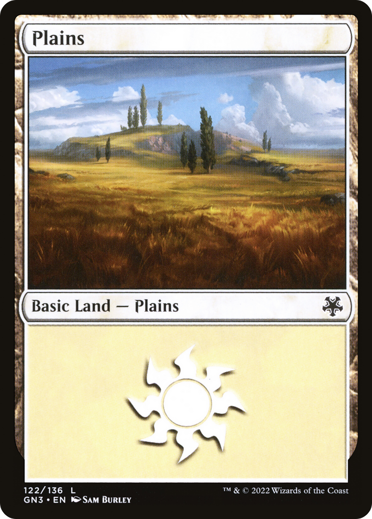 {B}[GN3 122] Plains [Game Night 2022]