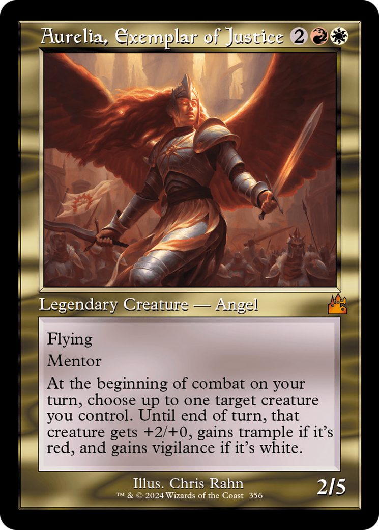 {R} Aurelia, Exemplar of Justice (Retro) [Ravnica Remastered][RVR 356]