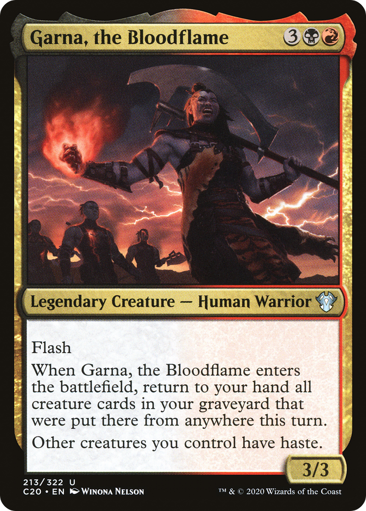 {C} Garna, the Bloodflame [Commander 2020][C20 213]
