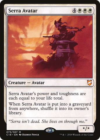 {R} Serra Avatar [Commander 2018][C18 073]