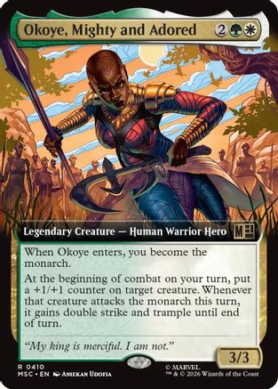 Okoye, Mighty and Adored (Extended Art) [MSC 410]  Foil