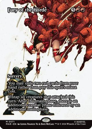Fury of the Horde (Borderless) [MAR 071]  Foil