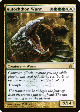 {R} Autochthon Wurm [Ravnica: City of Guilds][RAV 191]