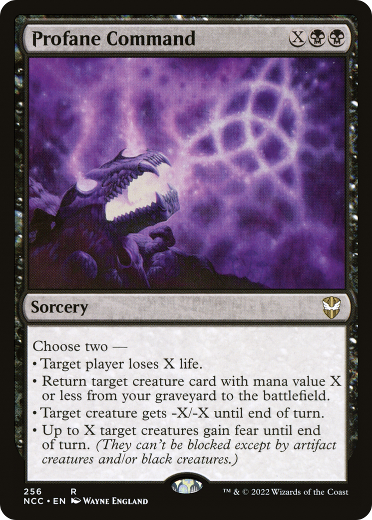 {R} Profane Command [Streets of New Capenna Commander][NCC 256]