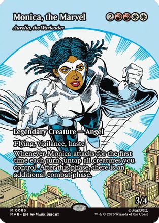 Monica, the Marvel - Aurelia, the Warleader (Borderless) [MAR 086]  Foil