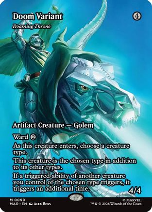 Doom Variant - Roaming Throne (Borderless) [MAR 099]  Foil