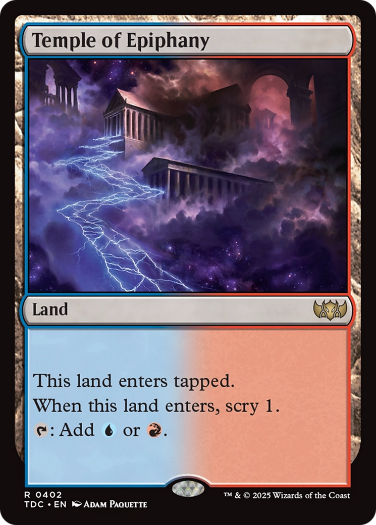 {R} Temple of Epiphany [Tarkir: Dragonstorm Commander][TDC 402]