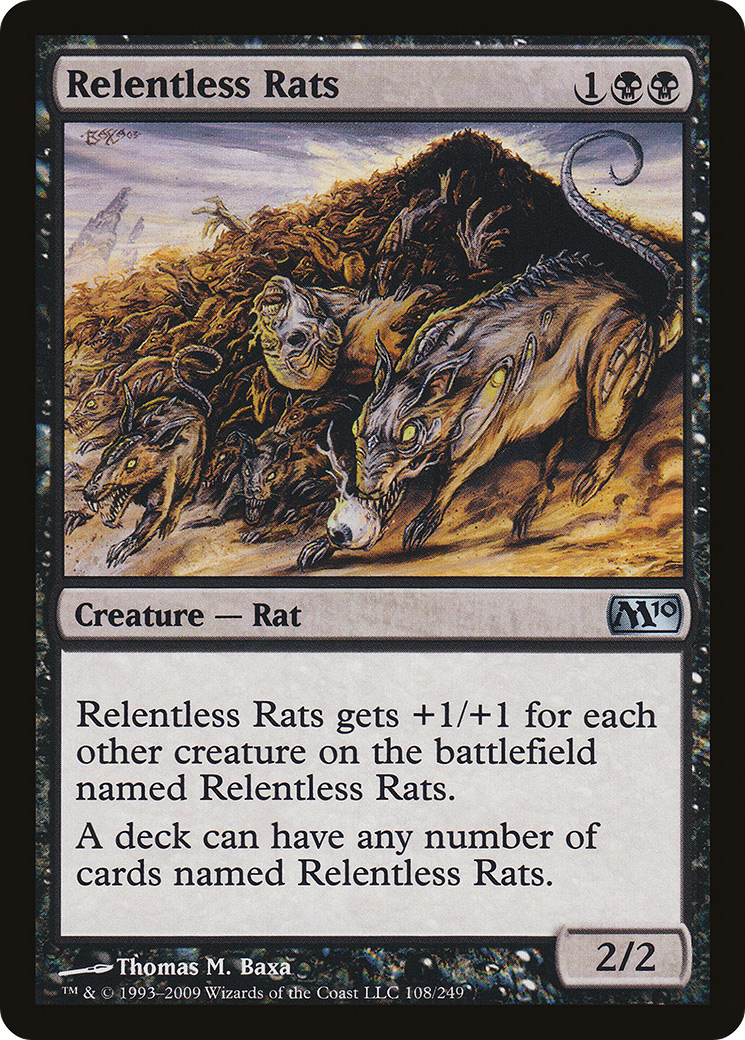 {C} Relentless Rats [Magic 2010][M10 108] - Misty Mountain Games