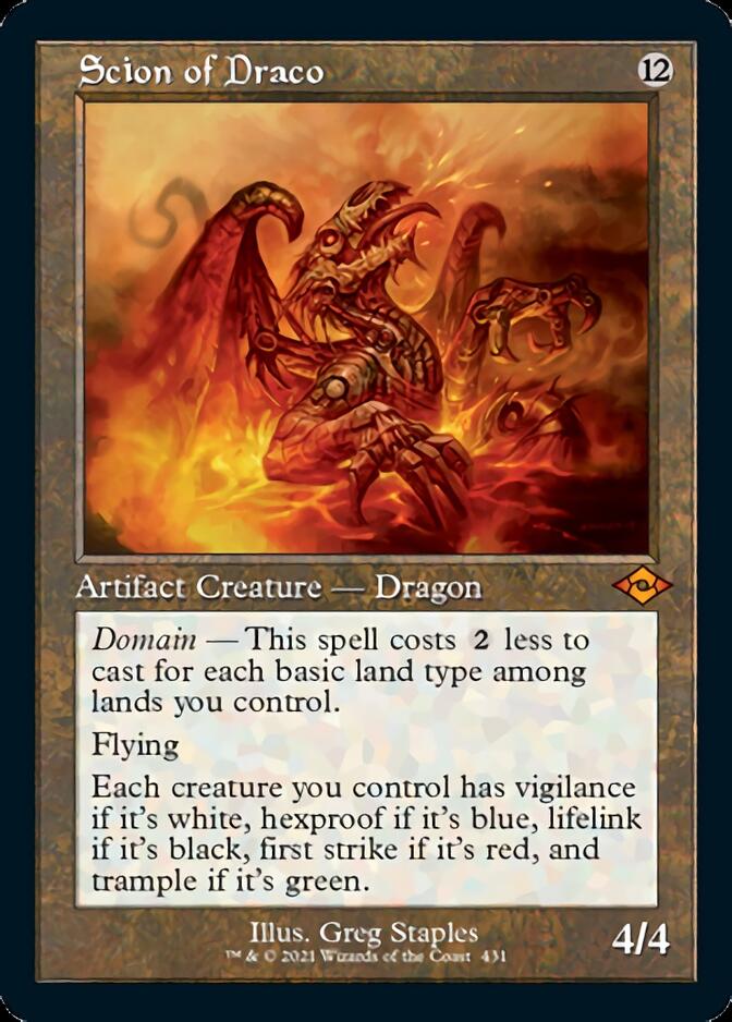 {R} Scion of Draco (Retro Foil Etched) [Modern Horizons 2][RF ET MH2 431]