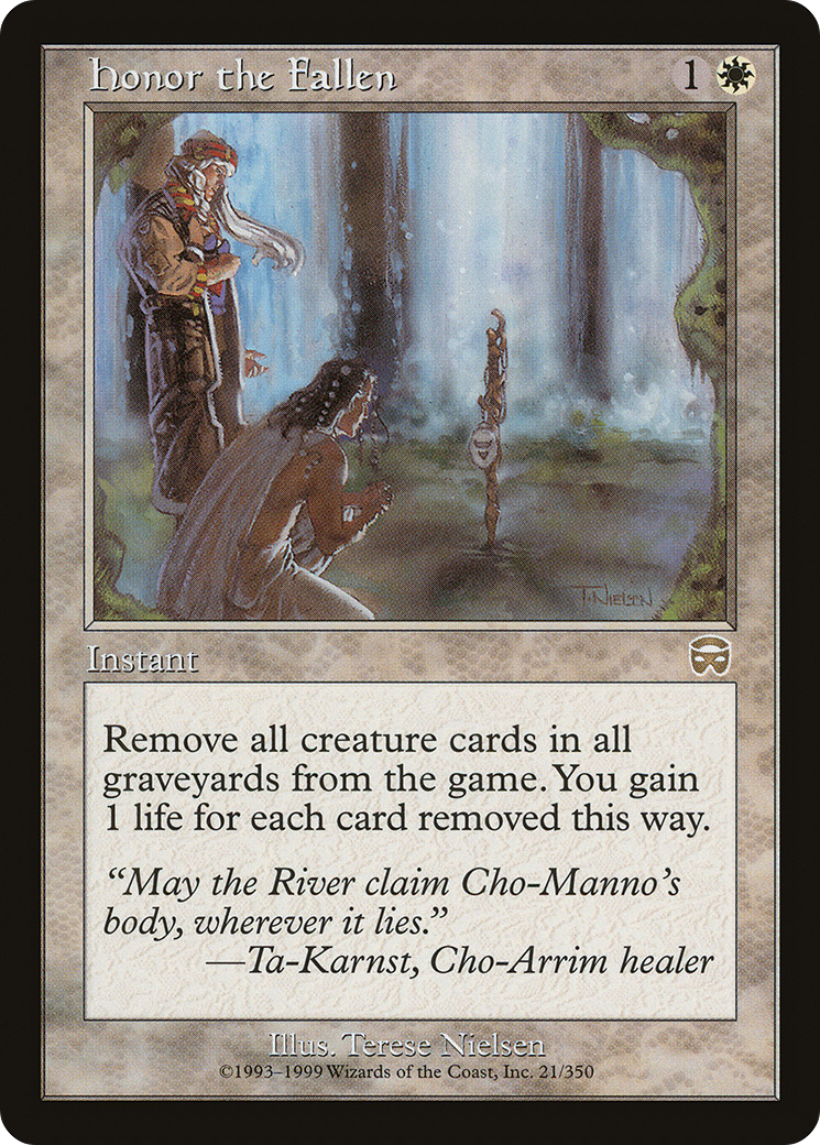 {R} Honor the Fallen [Mercadian Masques][MMQ 021] - Misty Mountain Games