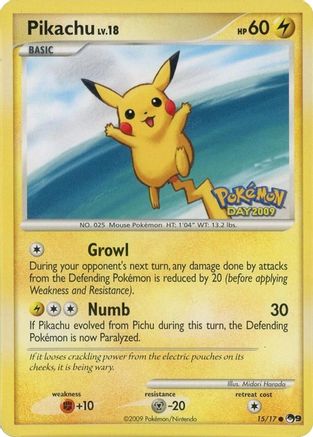 [PKM] Pikachu (Pokemon Day 2009) (015/017) [POP Series 9]