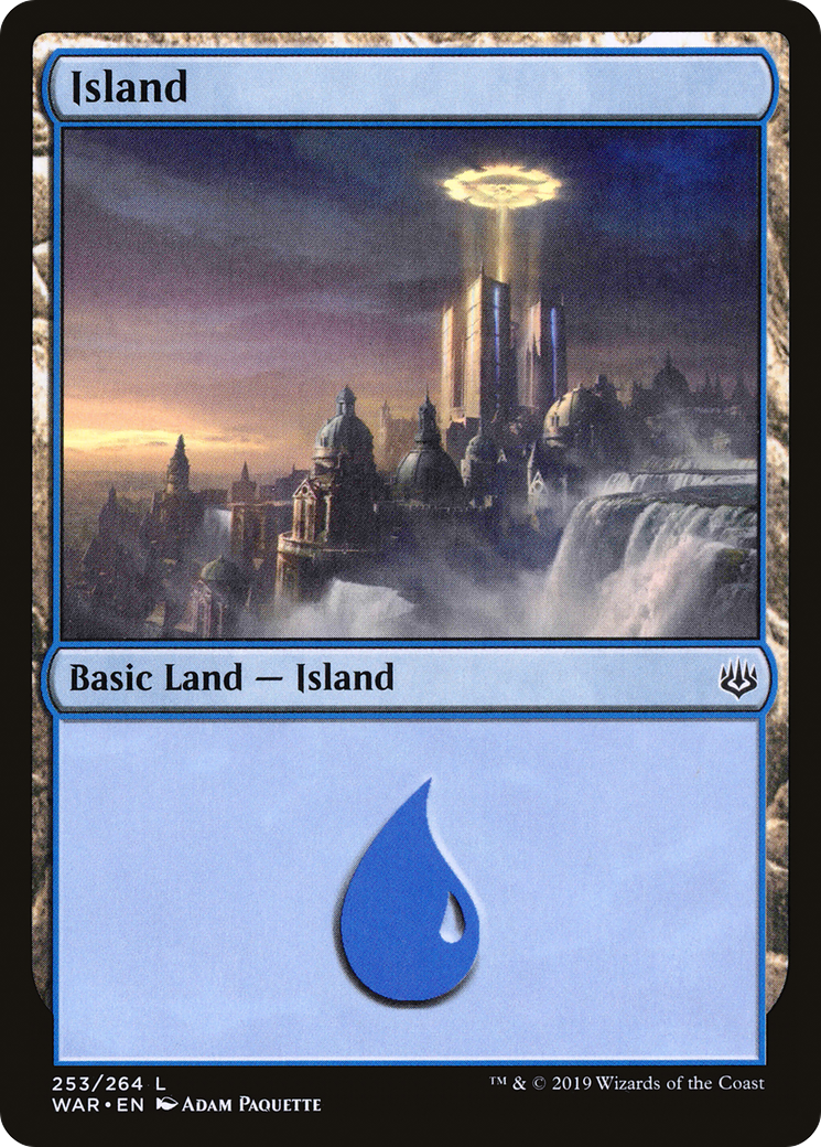 {B}[WAR 253] Island (253) [War of the Spark]