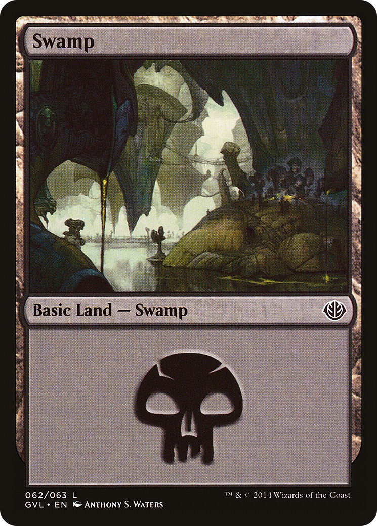 {B}[GVL 062] Swamp (62) (Garruk vs. Liliana) [Duel Decks Anthology]