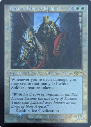 Darien, King of Kjeldor (Retro Frame) [SLD 7135]  Foil