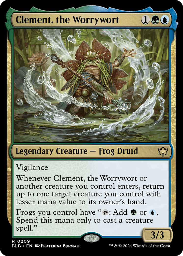 {@R} Clement, the Worrywort [Bloomburrow][BLB 209]