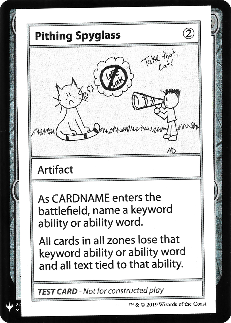 {R} Pithing Spyglass [Mystery Booster Playtest Cards][CON CMB1 108]