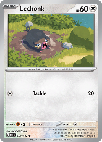 Lechonk - 180/197 180 - SV03 Obsidian Flames