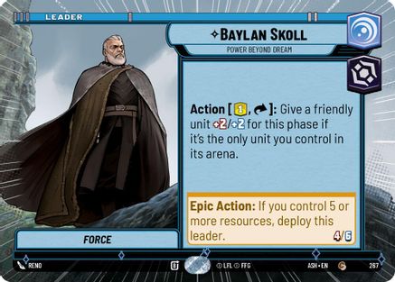 [SWU] Baylan Skoll - Power Beyond Dream (Hyperspace) (267) - Ashes of the Empire