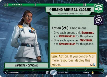 [SWU] Grand Admiral Sloane - Holding the Empire Together (Hyperspace) (271) - Ashes of the Empire