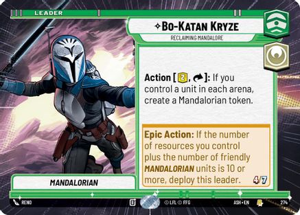 [SWU] Bo-Katan Kryze - Reclaiming Mandalore (Hyperspace) (274) - Ashes of the Empire