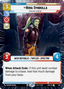 [SWU] Hera Syndulla - Renegade General (Hyperspace) (295) - Ashes of the Empire