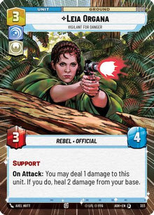 [SWU] Leia Organa - Vigilant for Danger (Hyperspace) (323) - Ashes of the Empire