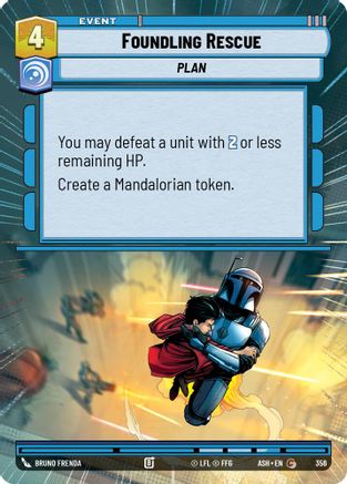 [SWU] Foundling Rescue (Hyperspace) (356) - Ashes of the Empire