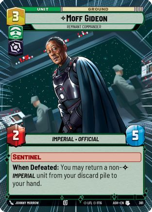 [SWU] Moff Gideon - Remnant Commander (Hyperspace) (361) - Ashes of the Empire