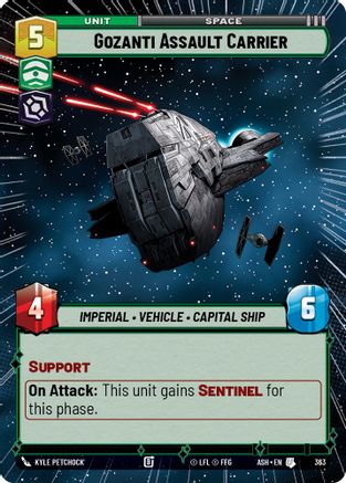 [SWU] Gozanti Assault Carrier (Hyperspace) (363) - Ashes of the Empire