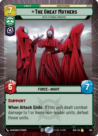 [SWU] The Great Mothers - With Strange Magicks (Hyperspace) (365) - Ashes of the Empire