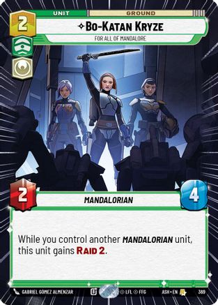 [SWU] Bo-Katan Kryze - For All of Mandalore (Hyperspace) (369) - Ashes of the Empire