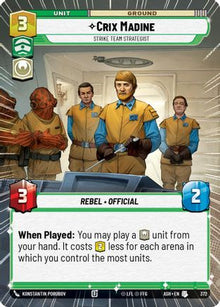 [SWU] Crix Madine - Strike Team Strategist (Hyperspace) (372) - Ashes of the Empire