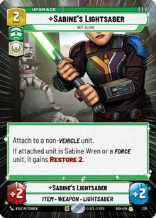 [SWU] Sabine's Lightsaber - Not Alone (Hyperspace) (378) - Ashes of the Empire
