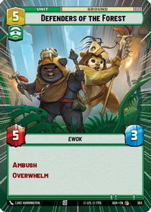 [SWU] Defenders of the Forest (Hyperspace) (393) - Ashes of the Empire